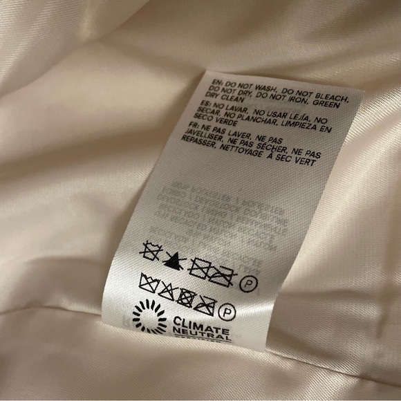 NEW Reformation Asher Coat in Cream Off White Detachable Scarf | size XS - Picture 10 of 10